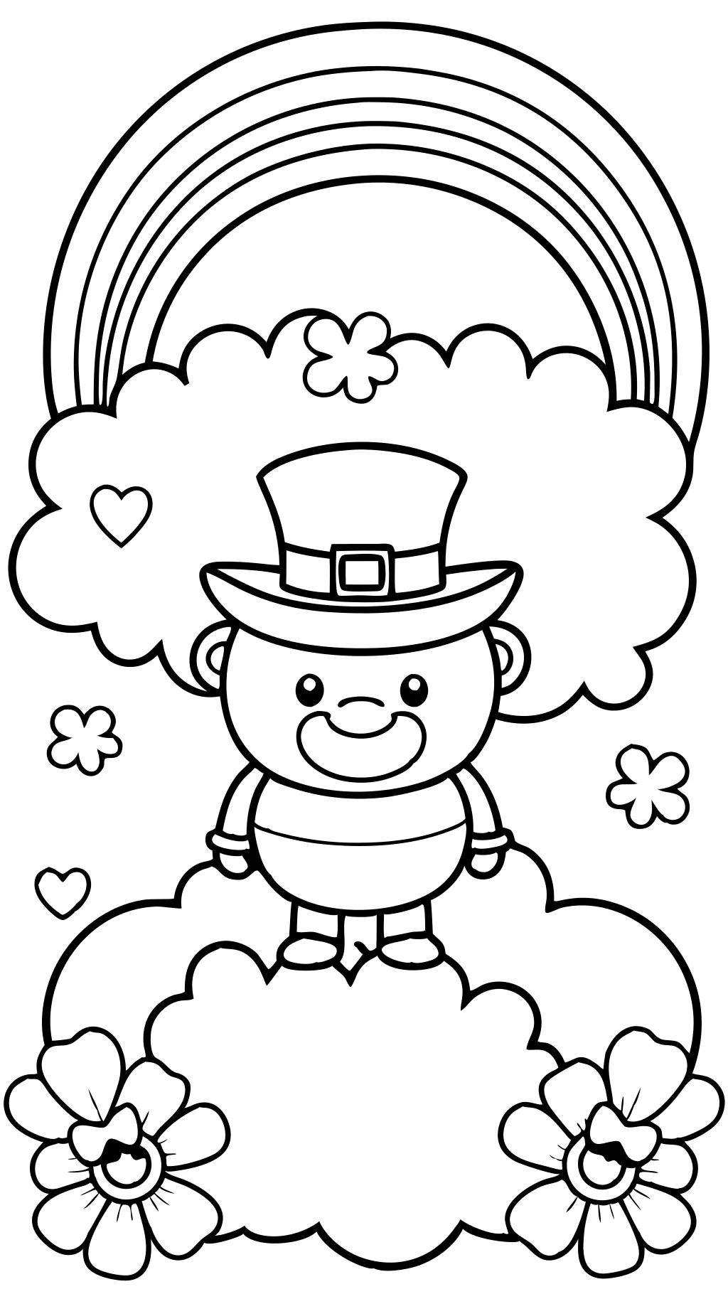 free printable leprechaun coloring pages